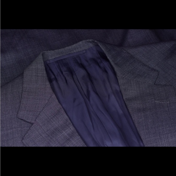 H. Huntsman & Sons Bespoke Navy Birdseye Wool Jacket – Savile Row London - 42R